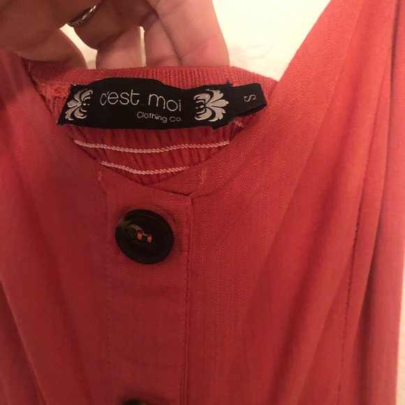 Cotton Button Down midi Dress - Picture 4 of 6